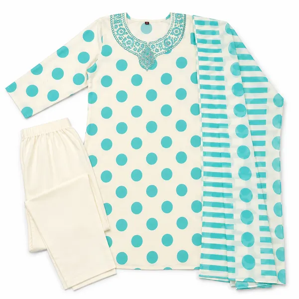 Cream_Embroidered_Polka_Dot_Kurta_Set_for_Women