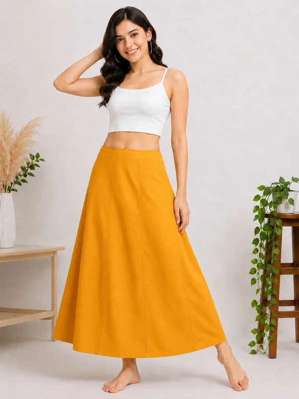 Mustard_Flared_Maxi_Skirt_for_Women