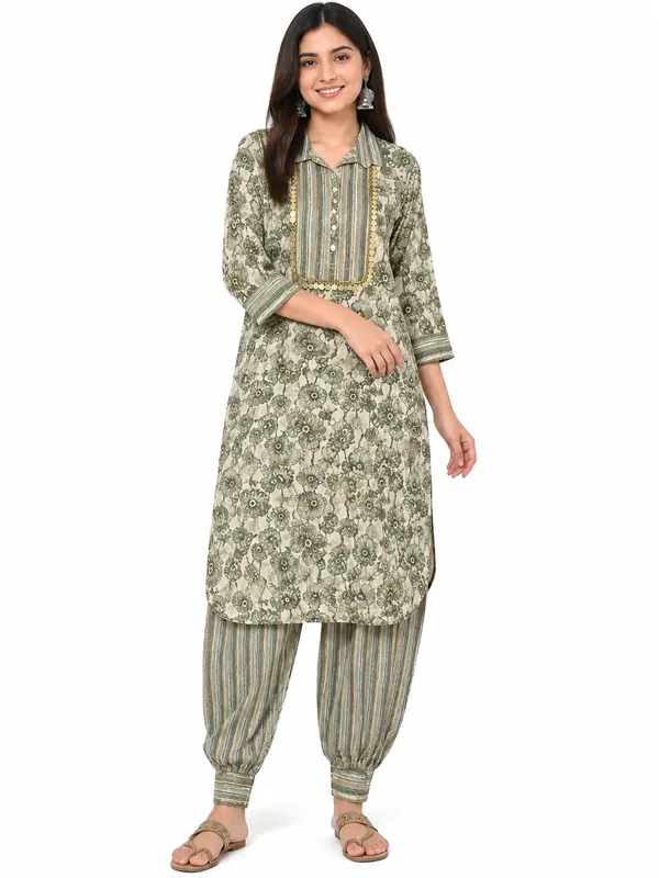 Olive_Printed_Straight_Kurta_Salwar_Set_for_Women