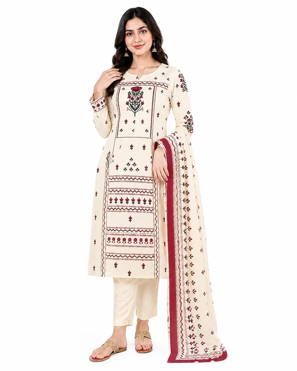 Cream_Printed_Straight_Kurta_Set_for_Women