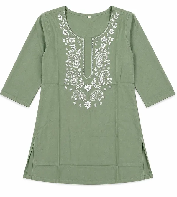 Olive_Green_Embroidered_Straight_Kurta_for_Women