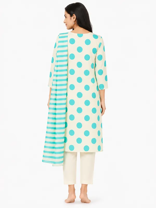 Cream_Embroidered_Polka_Dot_Kurta_Set_for_Women