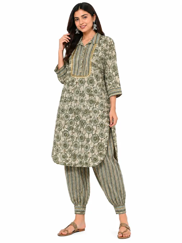 Olive_Printed_Straight_Kurta_Salwar_Set_for_Women