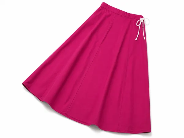 Magenta_Solid_A-Line_Maxi_Skirt_for_Women