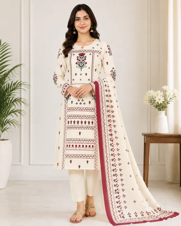 Cream_Printed_Straight_Kurta_Set_for_Women