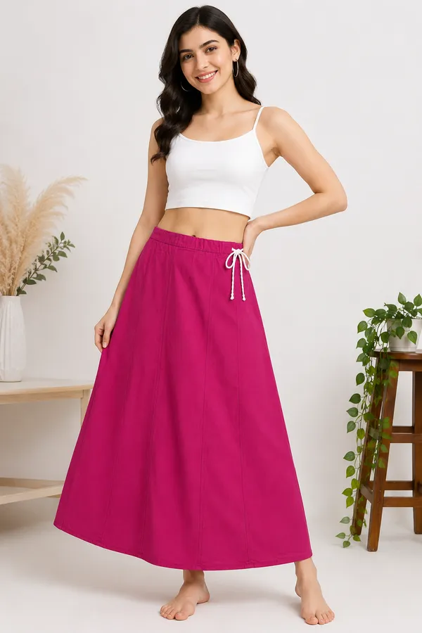 Magenta_Solid_A-Line_Maxi_Skirt_for_Women