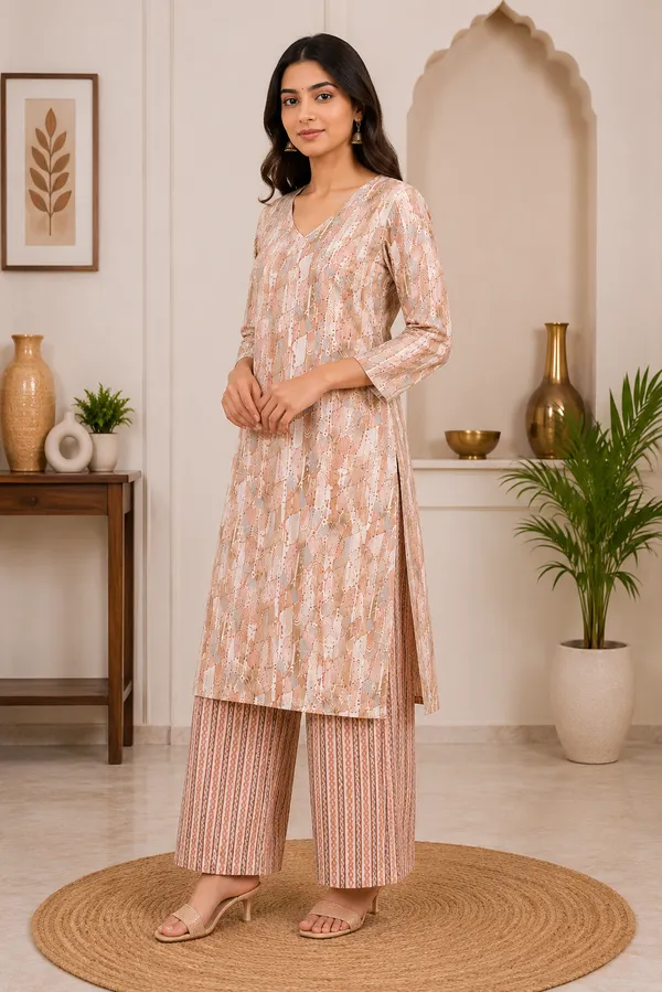 Peach_Printed_Straight_Kurta_Palazzo_Set_for_Women