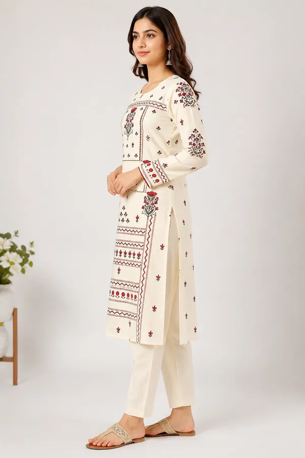 Cream_Printed_Straight_Kurta_Set_for_Women