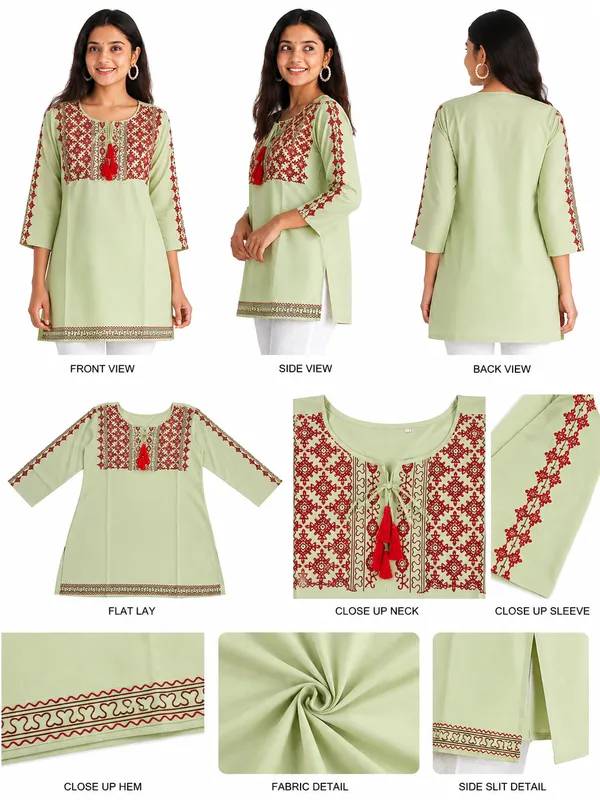 Light_Green_Printed_Straight_Kurti_for_Women