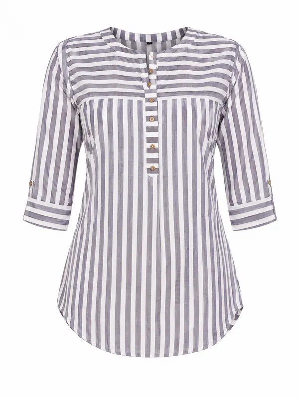Grey_Striped_Relaxed_Fit_Tunic_Top_for_Women