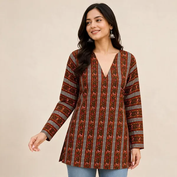 Multicolor_Printed_Straight_Kurta_For_Women