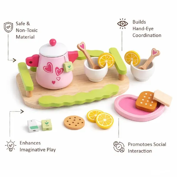 Kasthatoys_Natural_Wood_Afternoon_Tea_Party_Pretend_Play_Set_For_Kids