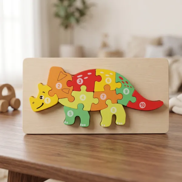 Kasthatoys_Multicolour_Wood_Animal_Number_Puzzle_For_Toddlers