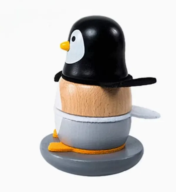 Kasthatoys_Natural_Wood_Stackable_Wobble_Penguin_Toy_For_Toddlers