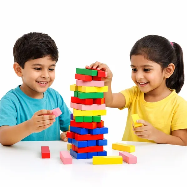 Kasthatoys_Multicolour_Wood_54-Piece_Vibrant_Stacking_Blocks_For_Kids