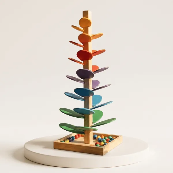 Kasthatoys_Multicolour_Wood_Rainbow_Music_Tree_Marble_Run_For_Toddlers