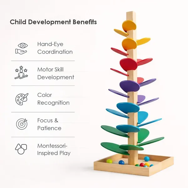 Kasthatoys_Multicolour_Wood_Rainbow_Music_Tree_Marble_Run_For_Toddlers
