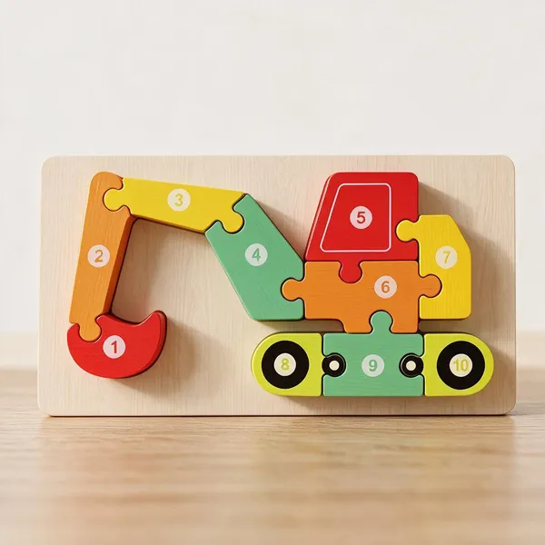 Kasthatoys_Multicolour_Wood_Vehicle_Number_Puzzle_For_Toddlers