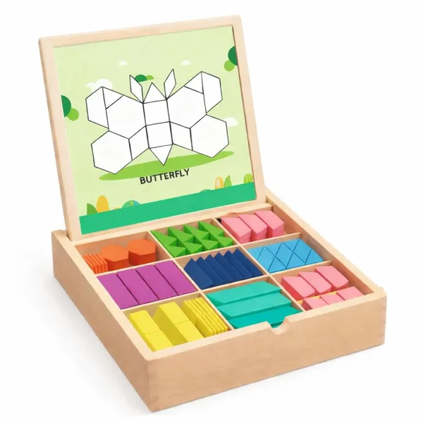 Kasthatoys_Multicolour_Wood_225-Piece_Magnetic_Geometry_Puzzle_For_Kids
