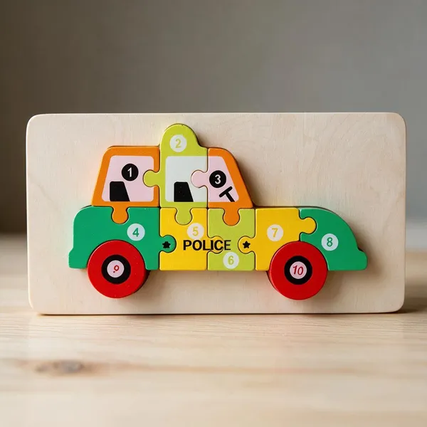 Kasthatoys_Multicolour_Wood_Vehicle_Number_Puzzle_For_Toddlers