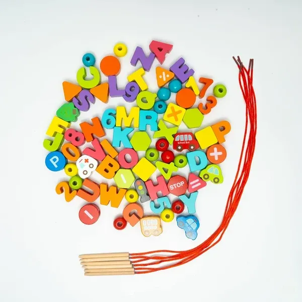Kasthatoys_Multicolour_Wood_42-Piece_Mixed_Bead_Threading_Set_For_Kids