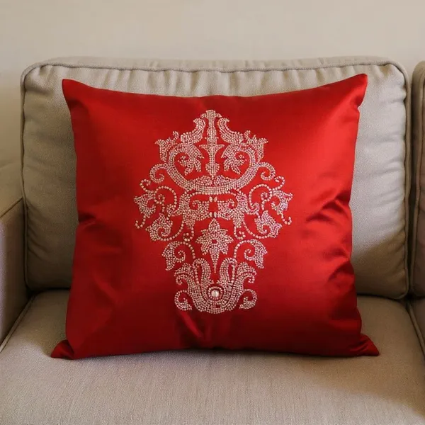 Velvet_Sequin_Embroidered_Red_Cushion_Cover