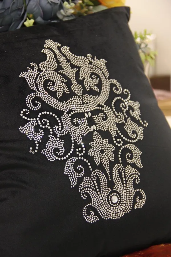 Velvet_Sequin_Embroidered_Red_Cushion_Cover