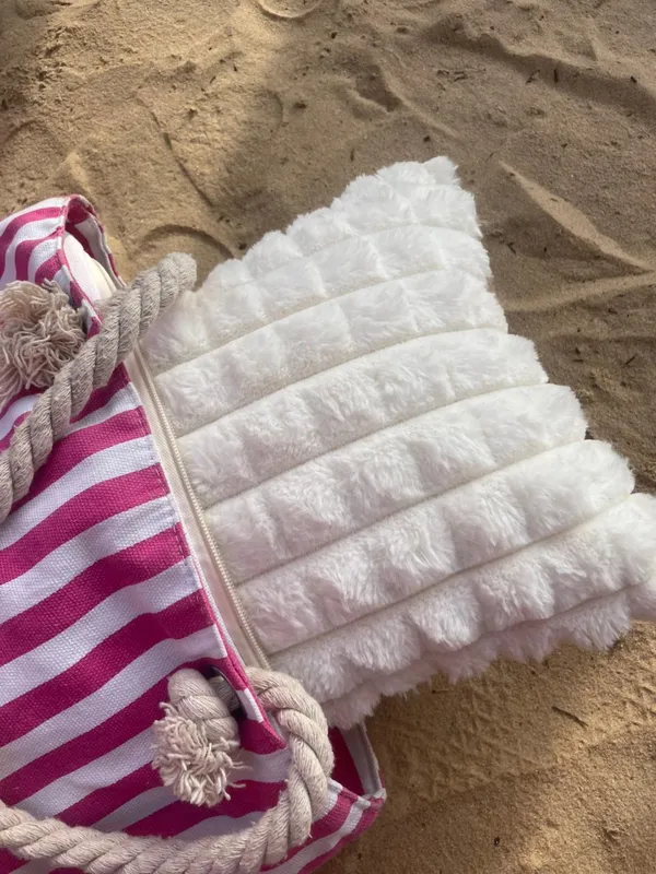 Faux_Fur_Serene_Solid_Cushion_Cover_White