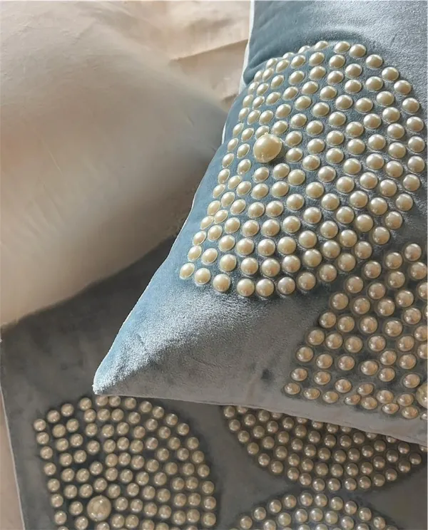 Velvet_Luxe_Pearl_Beaded_Cushion_Cover_Blue