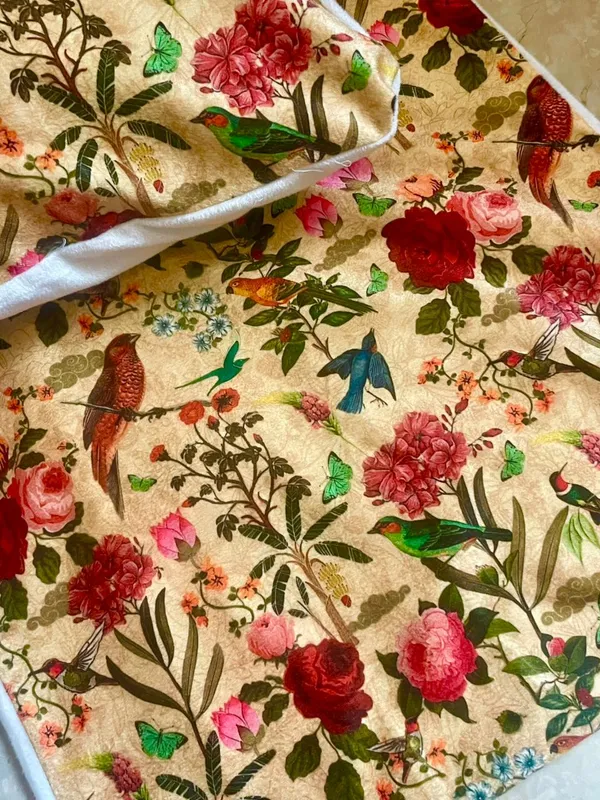 Velvet_Nature_Floral_Bird_Print_Cushion_Cover