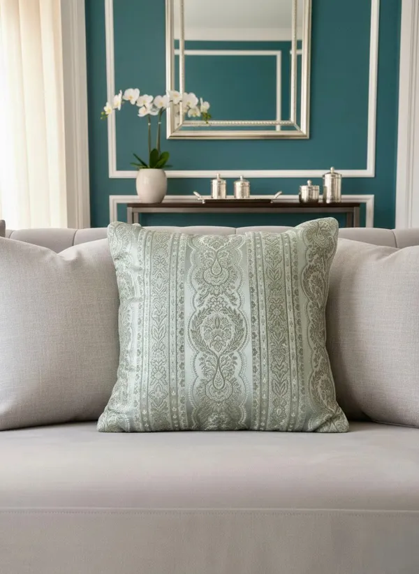 Tussar_Silk_Regal_Sage_Cushion_Cover