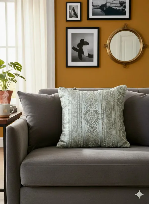 Tussar_Silk_Regal_Sage_Cushion_Cover