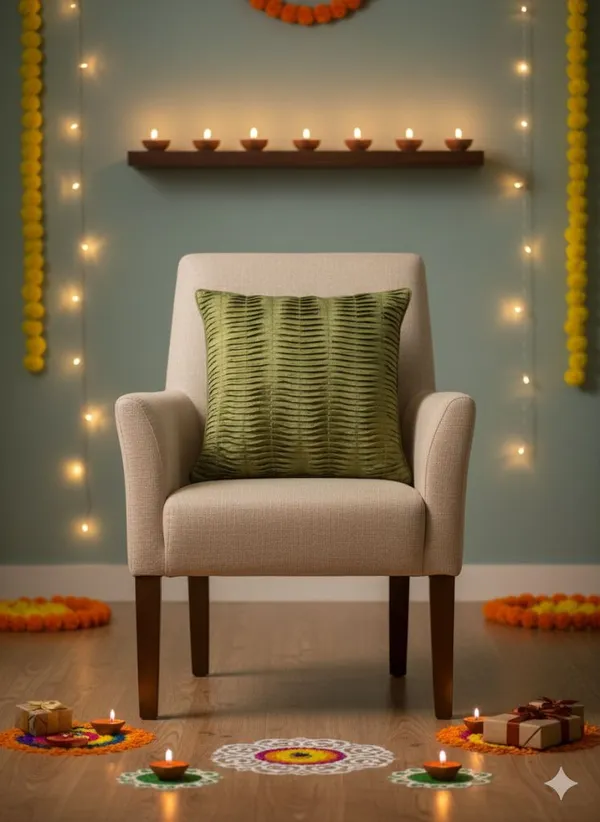 Silk_Festive_Embroidered_Cushion_Cover_Green