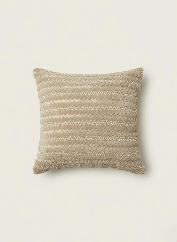Faux_Fur_Beige_Beaded_Embroidered_Cushion_Cover