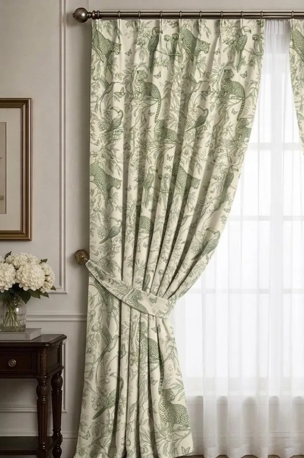 Velvet_Off_White_Green_Tropical_Curtains_Set_Of_2