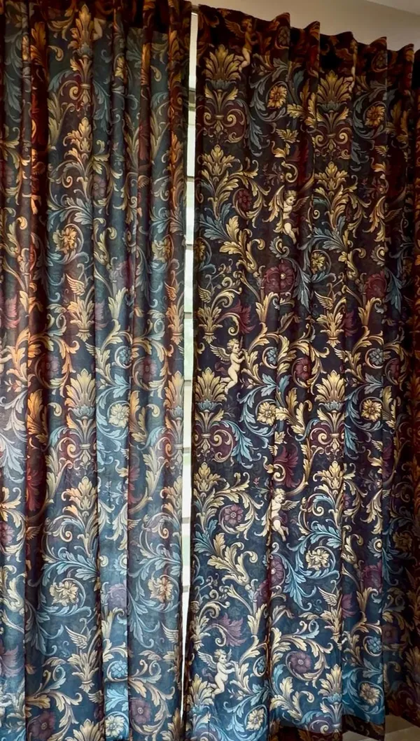 Velvet_Regal_Multicolour_Patterned_Curtains_Set_Of_2_Channel_Fitting