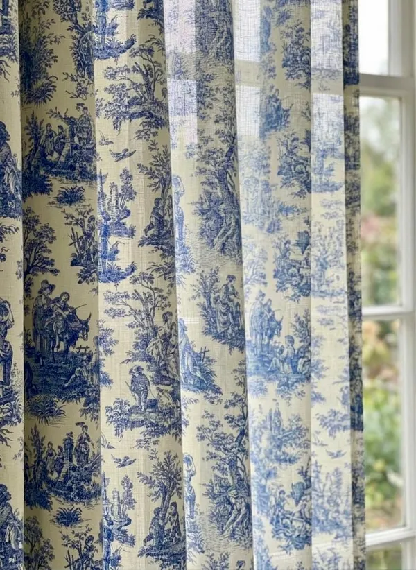 Linen_Cotton_Blue_White_English_Print_Curtains_Set_Of_2