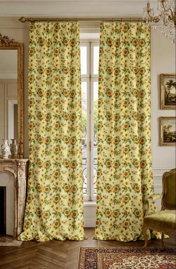 Jacquard_Floral_Multicolour_Curtains_Set_Of_2