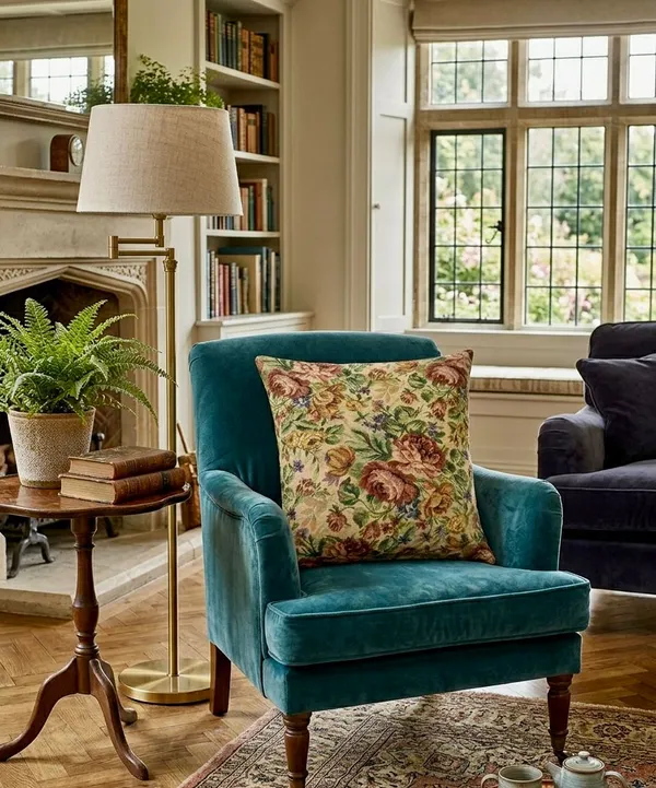Jacquard_Vintage_Floral_Print_Cushion_Cover