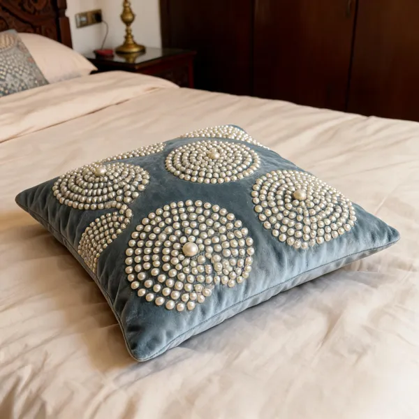 Velvet_Luxe_Pearl_Beaded_Cushion_Cover_Blue
