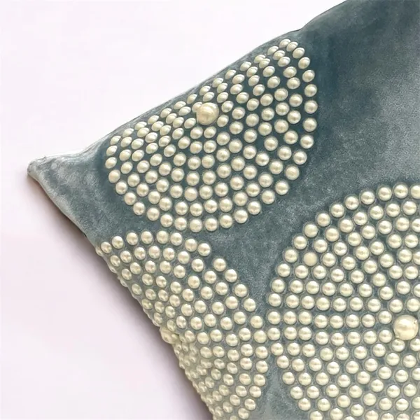 Velvet_Luxe_Pearl_Beaded_Cushion_Cover_Blue