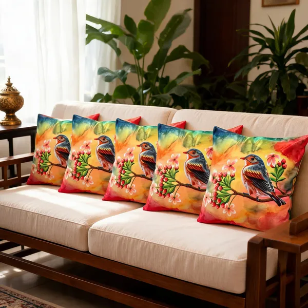Polyester_Abstract_Earth_Print_Cushion_Cover_Set_Of_5