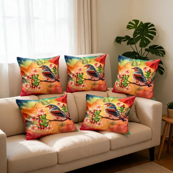 Polyester_Abstract_Earth_Print_Cushion_Cover_Set_Of_5