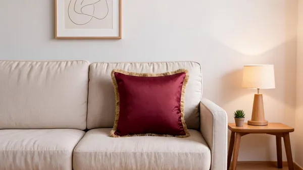 Velvet_Classic_Fringe_Border_Cushion_Cover_Wine