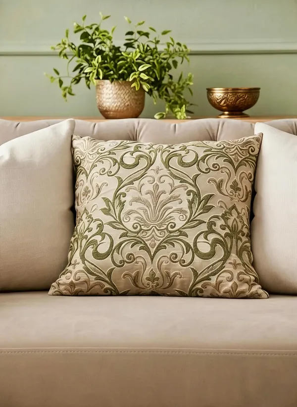 Jacquard_Heritage_Embroidered_Beige_Cushion_Cover