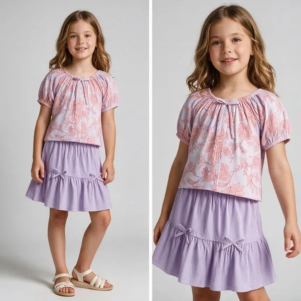 Cotton_Viscose_Printed_Floral_Top_With_Ruffle_Skirt