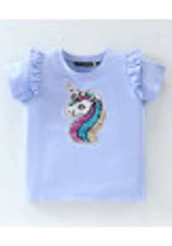 Half_Sleeves_Unicorn_Sequin_Embellished_Top_With_Joggers