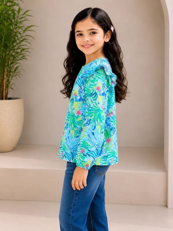 Multicolor_Cotton_Regular_Fit_Top_For_Girls
