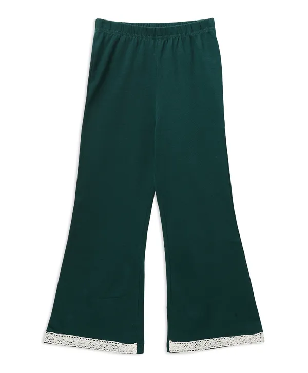 Green_Cotton_Spandex_Bell_Bottom_Co_Ord_Set_For_Girls
