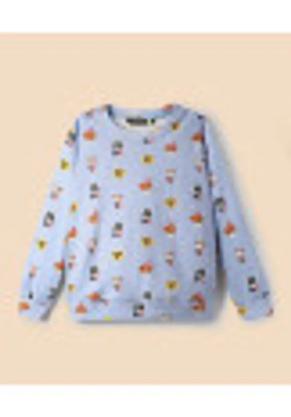 Cotton_Spandex_Printed_Rib_Sweatshirt_With_Pants_Set